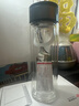 【京东物流配送】高硼硅双层玻璃杯大容量泡茶杯水杯子茶水分离杯 【双层加厚】茶杯350ml1只 实拍图