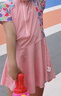 佑游儿童泳衣女童女孩夏可爱连衣裙平角青少年泳装三件套32625粉色2XL 实拍图