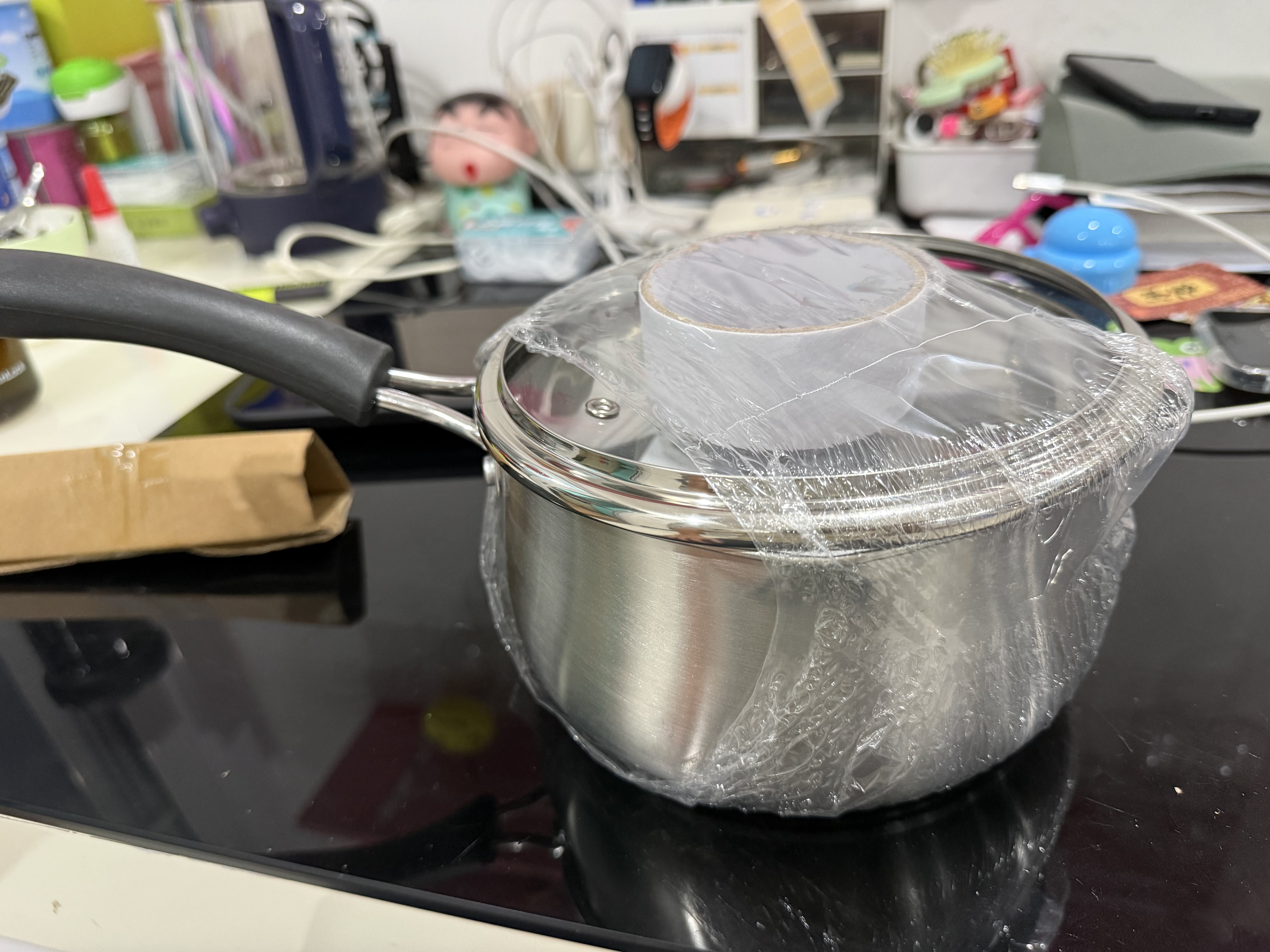 九阳奶锅316L不锈钢小奶锅0涂层健康婴儿辅食锅泡面汤锅牛奶锅家用 316L不锈钢奶锅-CJ171 18cm 实拍图