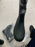 阿芙诺蒂防滑雨鞋男款中筒雨靴防水鞋登山涉水胶鞋成人钓鱼骑行 军绿 42 实拍图
