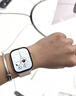 Apple/苹果 Watch S11 智能手表GPS款46毫米银色铝金属表壳雾紫色运动型表带S/M MEVW4CH/B 实拍图