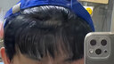 ZURCCA发际线假发片男士前额隐形无痕真发补发片生物头皮精修刘海片 V型【2.5*16】发丝长 15cm 实拍图