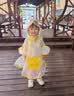 牧萌儿童雨衣男女童幼儿园宝宝防水雨披带书包位小童雨具 小黄鸭 S 实拍图