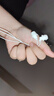 呆瓜儿（Daigali）睡眠耳机降噪隔音软耳麦睡觉打呼噜专用高音质侧睡不压耳不漏音适用安卓oppo小米vivo三星红米手机 白色【type-c扁口】亲肤无压感 通用 实拍图
