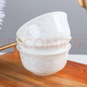 玉蝶景德镇骨瓷家用米饭碗中式小汤碗面碗小清新创意陶瓷碗金钟碗 5英寸爱丽丝金钟碗10个 实拍图