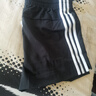 adidas休闲修身舒适三条纹修身短裤女装阿迪达斯官方轻运动   黑/白   L 实拍图