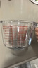 展艺 高硼硅玻璃量杯1000ml 加厚带刻度耐高温烘焙打蛋热奶过滤 实拍图
