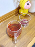 富光花茶杯 男女士茶水分离杯子 双层办公泡茶玻璃杯带把高硼硅水杯 实拍图