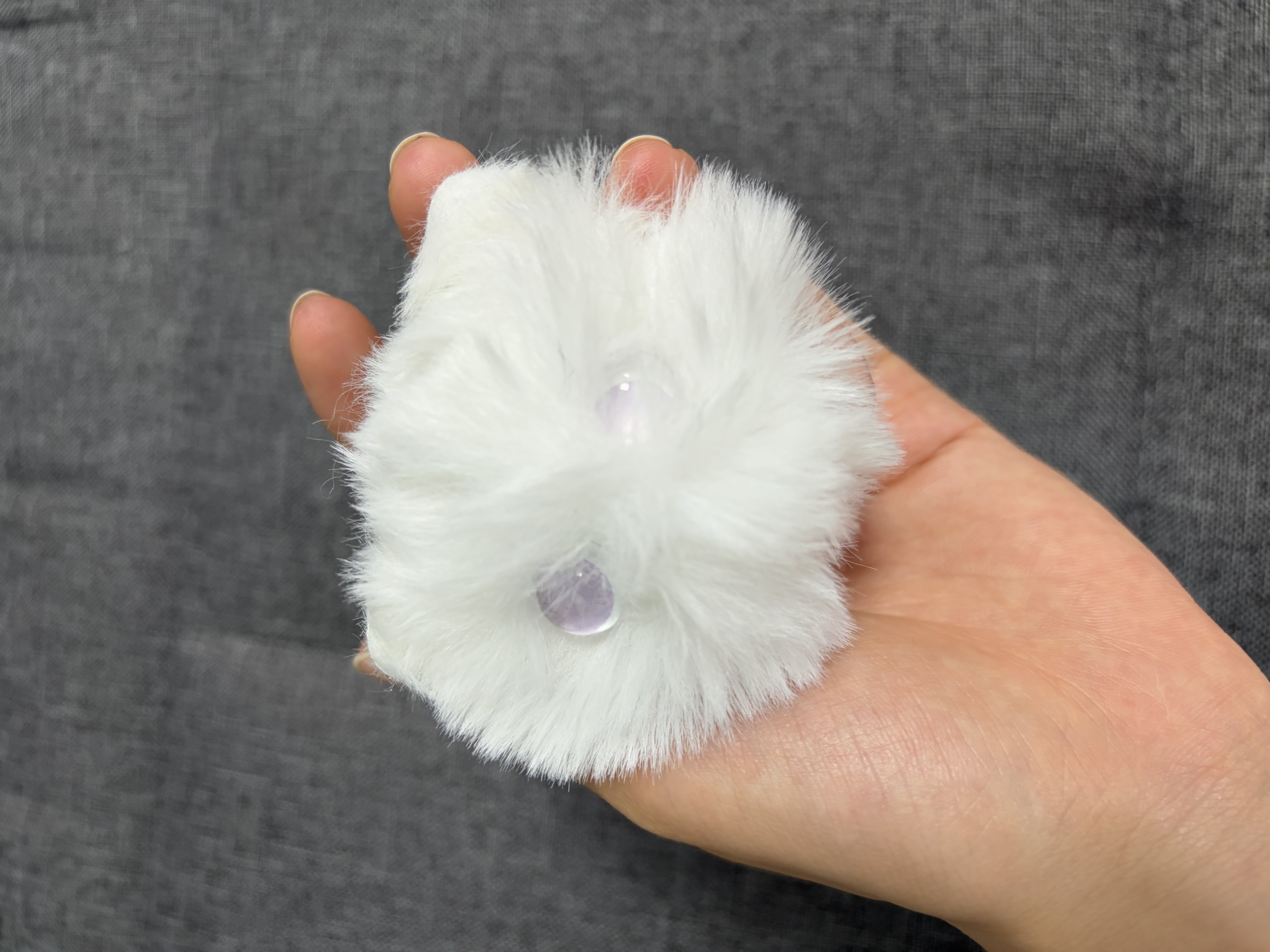 虎实小宝腮红猫猫球公仔可爱毛绒玩偶书包背包小挂件钥匙扣女包包精致挂饰 实拍图