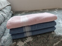 金号新疆棉浴巾A类纯棉吸水情侣运动洗澡巾 单条装140*72cm 320g 蓝色 实拍图