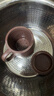 京东京造 宜兴紫砂杯手工泡茶杯【原矿紫泥】茶水分离平安喜乐杯410ml礼盒 实拍图