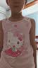 Hello Kitty女童背心薄儿童宝宝夏季护肚打底内穿外穿吊带衫513313白粉 130 实拍图