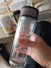 【京东物流配送】高硼硅双层玻璃杯大容量泡茶杯水杯子茶水分离杯 【双层加厚】茶杯350ml1只 实拍图