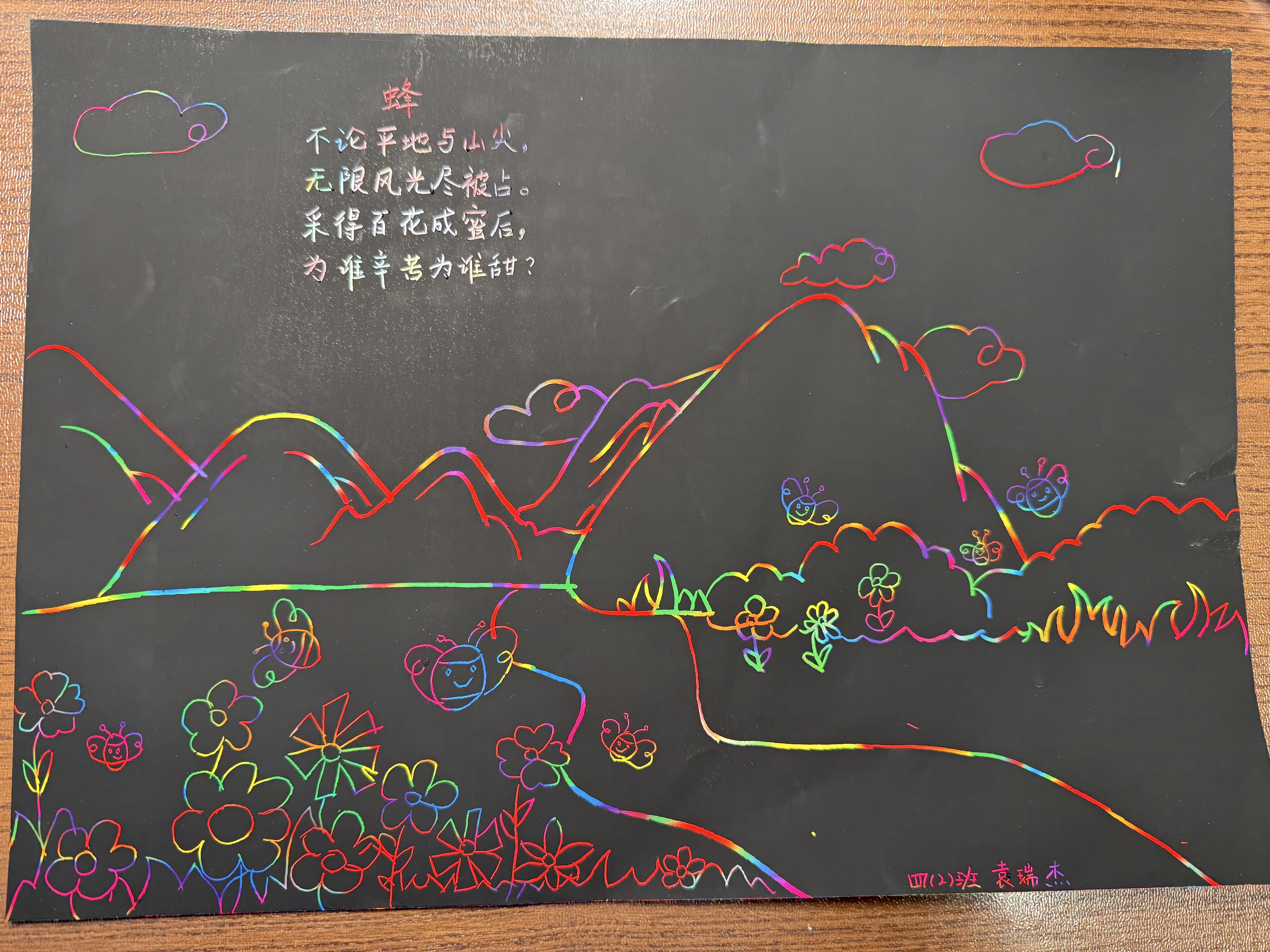 得力(deli)10张8K儿童趣味炫彩刮画纸刮刮画炫彩画涂鸦刮画学生益智玩具男孩女孩美育工具开学文具 实拍图