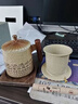 赟娅故宫文创哈哈陶瓷杯中式复古马克杯茶杯创意摆件生日礼物伴手礼 创意哈哈办公杯+杯垫-礼盒装 实拍图