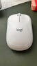 罗技（Logitech）M221 轻音鼠标 无线鼠标 办公鼠标 对称鼠标 带无线微型接收器 米白色 实拍图
