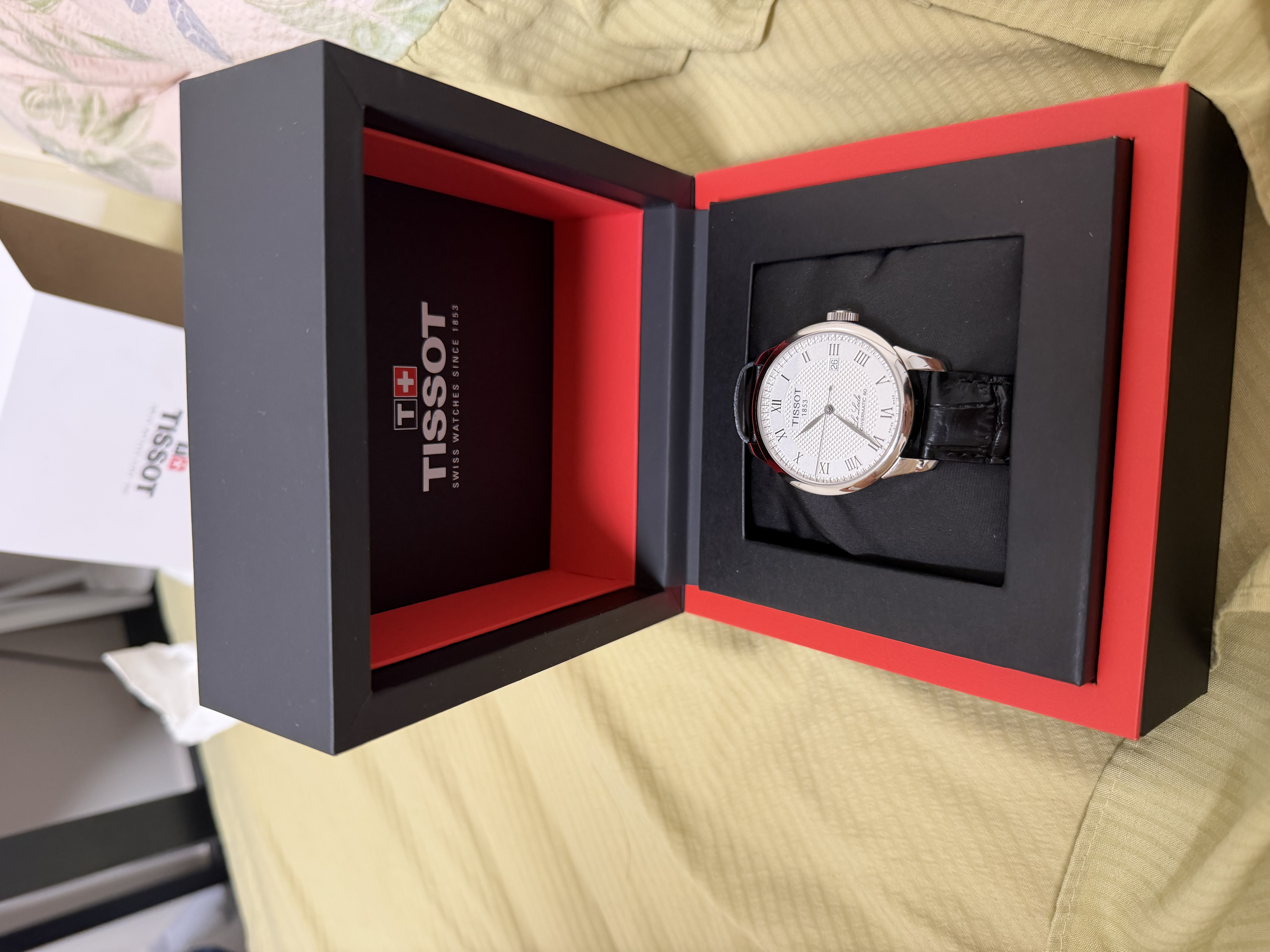 天梭（TISSOT）手表 龚俊同款 力洛克系列男表 瑞士机械手表皮带礼物送男友 实拍图