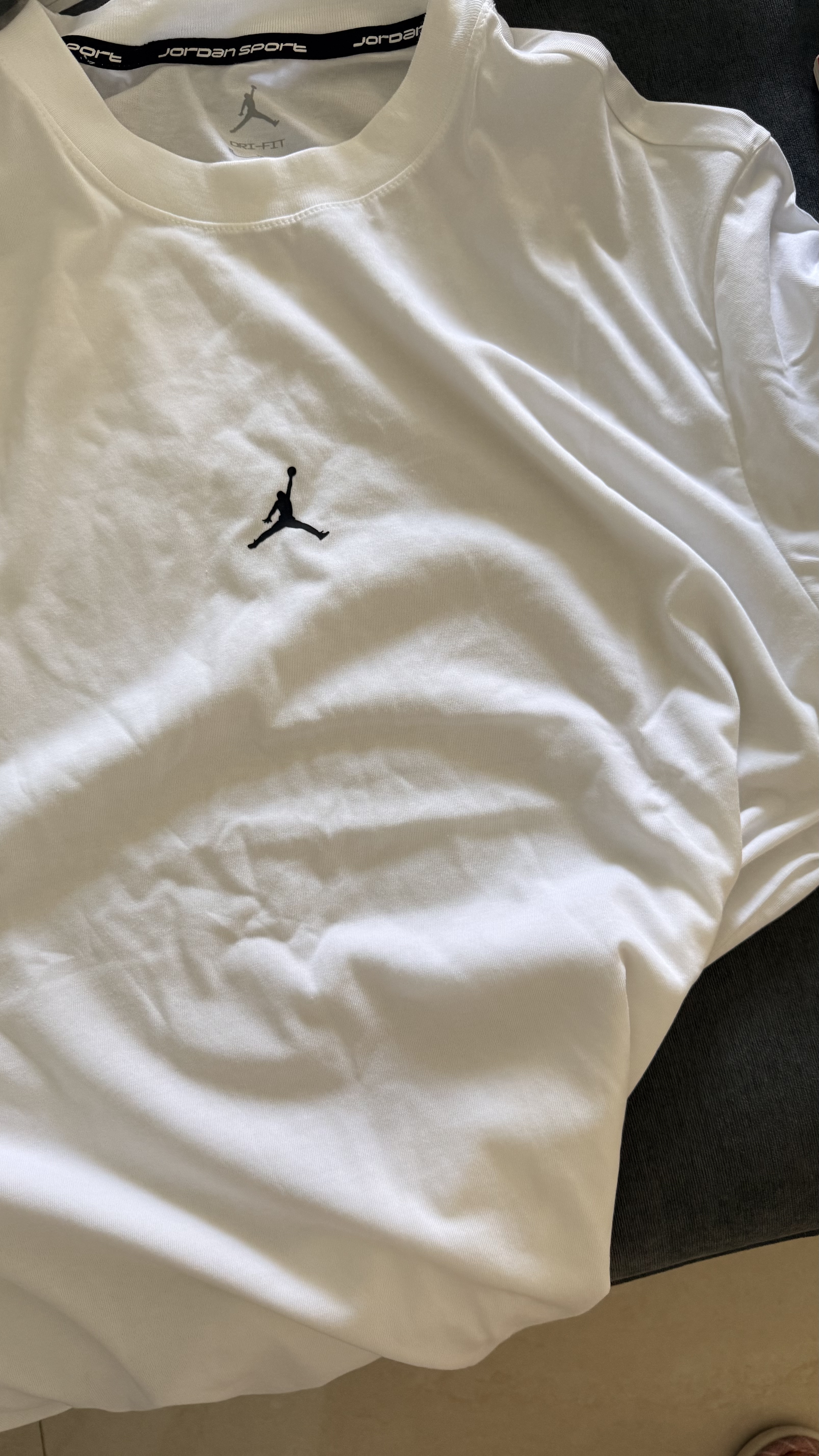 耐克（NIKE）Jordan 男子短袖T恤乔丹系列短袖IB6758-100白XL透气百搭 实拍图