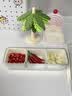 家の物语（KATEI STORY）分格冰箱收纳盒葱姜蒜保鲜盒食品级大葱香菜带沥水分装整理盒 实拍图