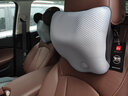 爱车屋汽车头枕 迈巴赫麂皮绒护颈枕记忆棉靠枕靠垫 适用奔驰宝马奥迪 【头等舱奢适】银河灰-头枕 实拍图