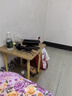 逸朗德（YILANGDE）简易床头柜小型卧室现代简约迷你床边柜收纳架储物柜子置物床头桌 浅胡桃色双层40*40*53cm 实拍图