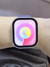 Apple/苹果 Watch S11 智能手表GPS款46毫米银色铝金属表壳雾紫色运动型表带S/M MEVW4CH/B 实拍图