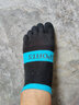 伦洛弗五指袜男纯色棉春夏季网眼薄款船袜透气运动短筒袜五趾袜6双装 男运动网眼五指袜混色6双装 均码 实拍图