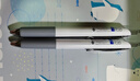 派通（Pentel ）轻羽系列0.5mm按动浮游中油笔 软握胶学生办公用圆珠笔（替芯ZRN5 ）蓝色BZN205-CX 实拍图