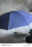 天堂伞 加大雨伞三折 经典商务伞格纹10骨加大雨伞男女 藏青 实拍图