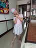 361°儿童泳衣女童泳镜泳帽套装女孩连体裙式平角中大童游泳衣泳装140 实拍图