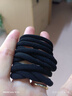 【拍两单发货】彩色头绳个人护理扎头牛皮筋绑扎头发男女简约耐用 高弹/加粗黑色头绳 5根 实拍图