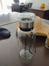 【送杯套】大容量加厚玻璃杯子便携杯茶水分离带杯套泡茶水杯 透明 1000ml吨吨桶 1只装 实拍图