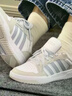 adidas ENTRAP美式校园风运动少年感复古篮球风板鞋男女阿迪达斯 白色/浅蓝/灰色   42.5 实拍图