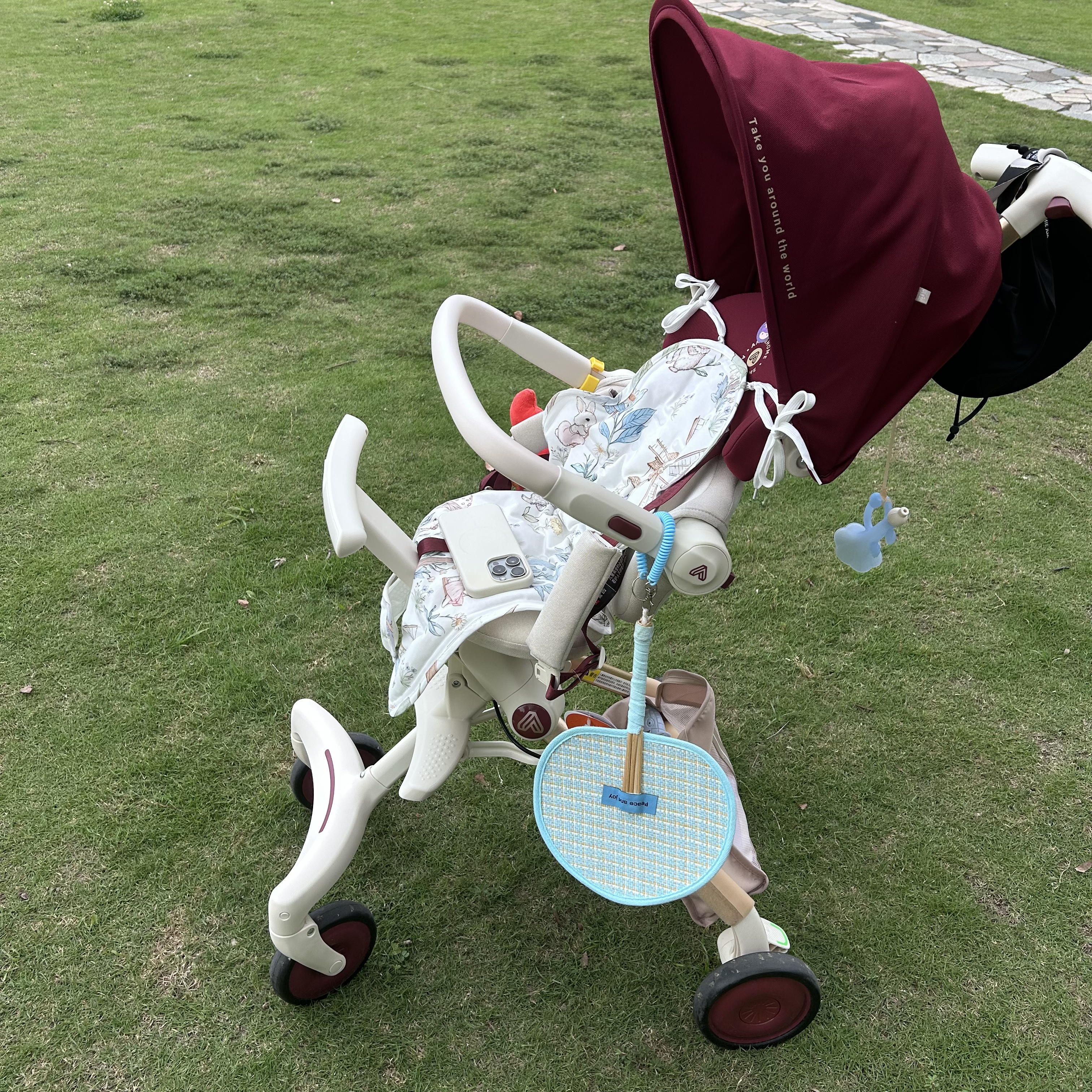 AMORHOME遛娃神器婴儿推车儿童手推车轻便可折叠高景观宝宝小推车溜娃神车 限定吉祥红【全包升级+置物包】 实拍图