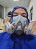 3M6200防毒面具口罩防尘防有毒气体防农药工业喷漆装修粉尘配6001滤毒盒 7件套 实拍图