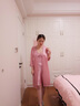 达芬奇密码冰丝睡衣女春秋杭州家居服薄款红色吊带睡裙送女友性感睡袍送闺蜜 紫粉 XL 实拍图