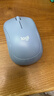 罗技（Logitech）M221 轻音鼠标 无线鼠标 办公鼠标 对称鼠标 带无线微型接收器 雾霭蓝 实拍图