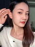 芯奢S999足银耳环女士2026新款养耳洞素圈耳圈耳钉纯银设计高级感耳饰 足银8MM【2只装】 【适合耳骨戴】假一赔十 实拍图