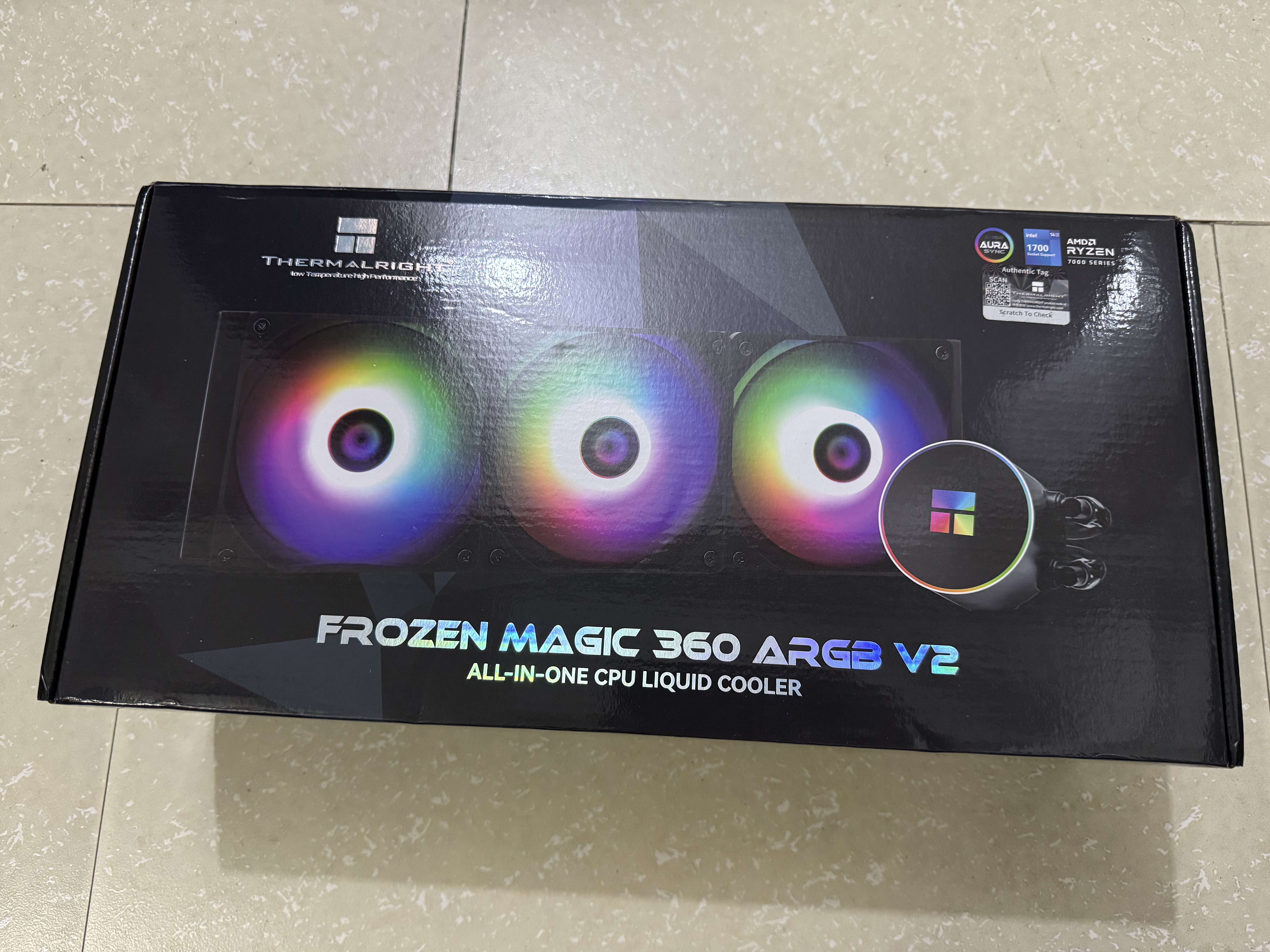 利民（thermalright）Frozen Magic 360 ARGB V2 冰封幻境 支持 多平台 一体式水冷散热器 FM360 ARGB V2 实拍图
