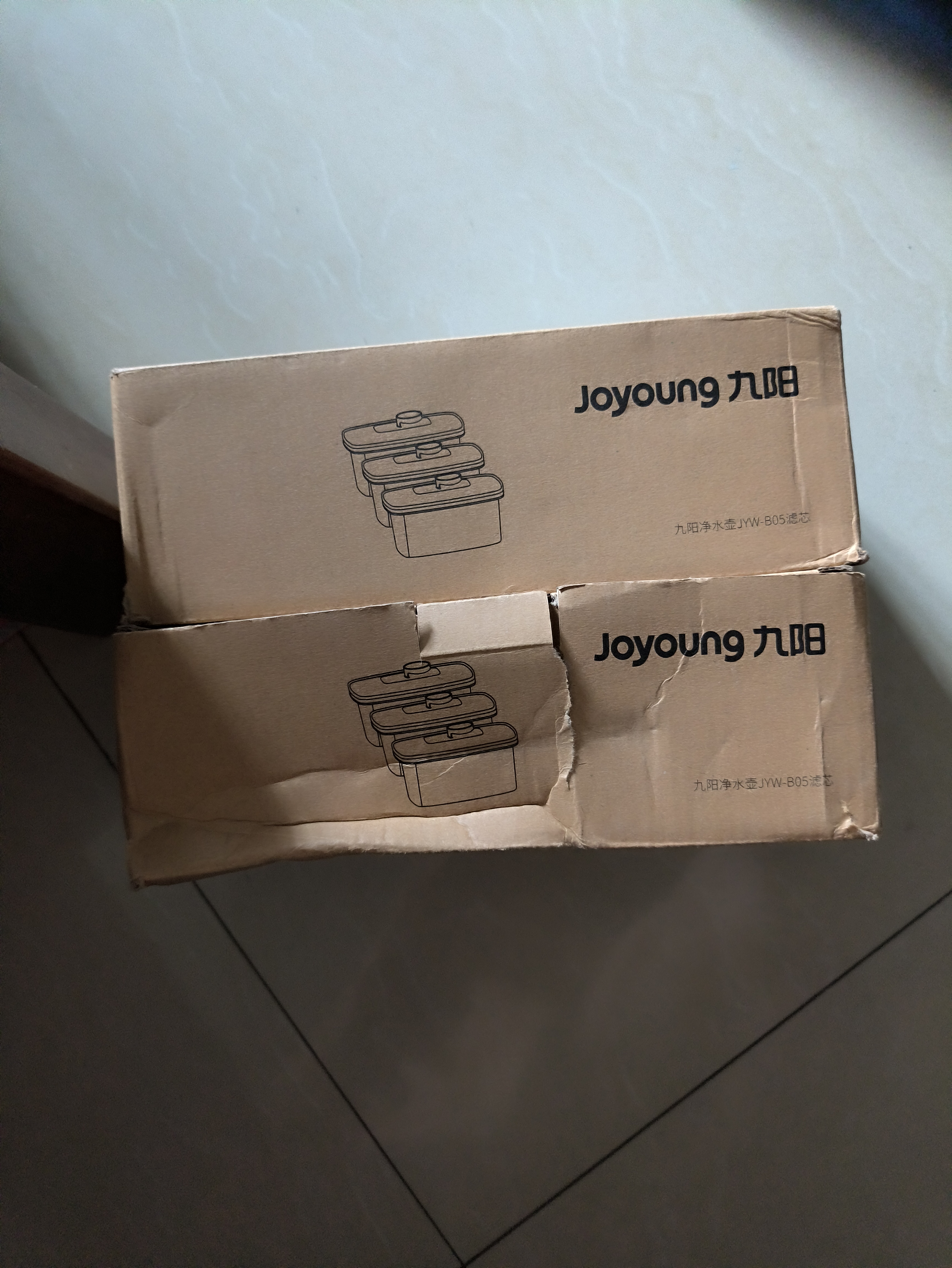 九阳（Joyoung） 净水壶净水器厨房滤水壶便携净水杯3.5L适用于JYW-B03AJYW-B05 升级版滤芯【除氯减垢】6支装 实拍图