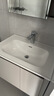 九牧（JOMOO）水龙头洗脸盆面盆健康硅黄铜卫生间冷热双控浴室柜水龙头32349 【银色】经典 实拍图