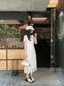 星期六黑色水钻凉鞋女士2026夏季新款时尚外穿平底绝美配裙子一字带凉鞋 黑色 38 实拍图