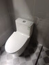 九牧（JOMOO）马桶家用一级水效防臭卫浴虹吸式马桶坐便器大冲力抗菌卫生间坐厕 镇店热卖【升级无棱】11370 400坑距(2515城包安装) 实拍图