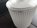 洁雅杰陶瓷马克杯带盖450ml咖啡牛奶早餐杯办公儿童水杯子男女茶杯白色 实拍图