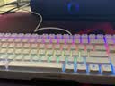 CHERRY樱桃MX 3.0S TKL机械键盘有线游戏电竞键盘 办公电脑键盘 铝合金外壳 侧刻键帽无钢板结构87 白色 RGB 红轴 实拍图