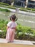 嘟嘟家儿童防蚊裤夏款女童泡泡裤宽松男童裤子夏装宝宝束脚裤 黄绿色100 实拍图