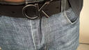 Calvin KleinJeans男士商务绅士风休闲双面用ck字母金属扣腰带皮带节日礼物 001-黑/棕 95cm 实拍图