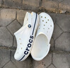 卡骆驰（CROCS）贝雅卡骆班洞洞鞋轻便耐磨一脚蹬休闲鞋女鞋时尚沙滩鞋|205089 白/深蓝-126(含智必星) 36 /37(220mm) 实拍图