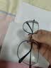 依视路（ESSILOR） 钻晶系列高清耐磨防蓝光近视超薄镜片专业配度数眼镜架男女镜框 钛+金属-全框-4023BK-黑色 镜框+依视路膜御防蓝光1.60现片 实拍图