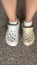 CROCS卡骆驰檀健次同款经典泡芙洞洞鞋轻便舒适男女同款花园鞋|207521 月光灰-1NK(含智必星) 37 /38(230mm) 实拍图